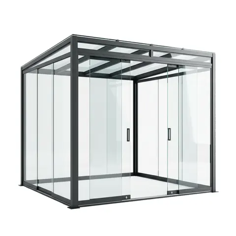 3D konfigurátor sklenených stien pergoly