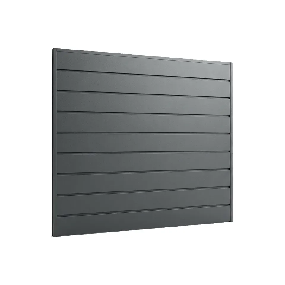 Izolovaný 3D katalógový náhľad plného hliníkového plota bez medzier medzi panelmi